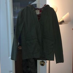 LA hearts green jacket